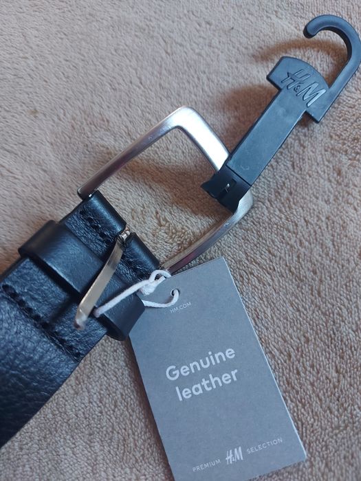 Pasek męski czarny H&M XL nowy