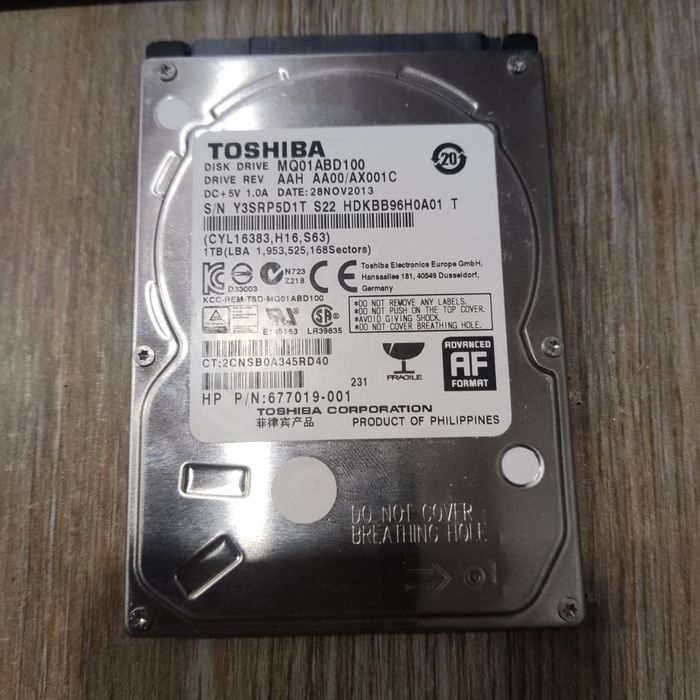 Жорсткий диск TOSHIBA