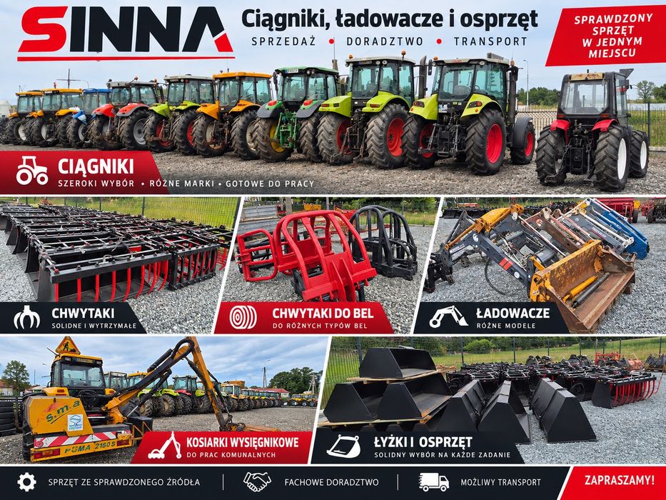 Claas Ares 557 ATX 104 KM John Deere Quadrishift 4x4 Klimatyzacja Rewers WOM 540 1000 TUZ Sprowadzony Francja Dokumenty Leasing Transport Tur możliwy
