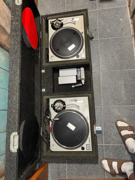 2x Technics SL-1200MK2 + Odyssey flight case – komplet DJ