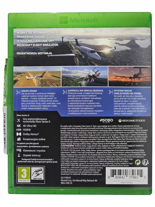 Microsoft Flight Simulator USZKODZONY | GRA Xbox Series X | PL