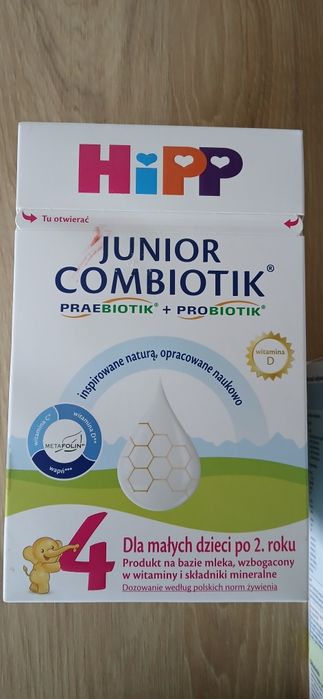 Hipp junior combiotik 4 dla małych dzieci po 2 roku