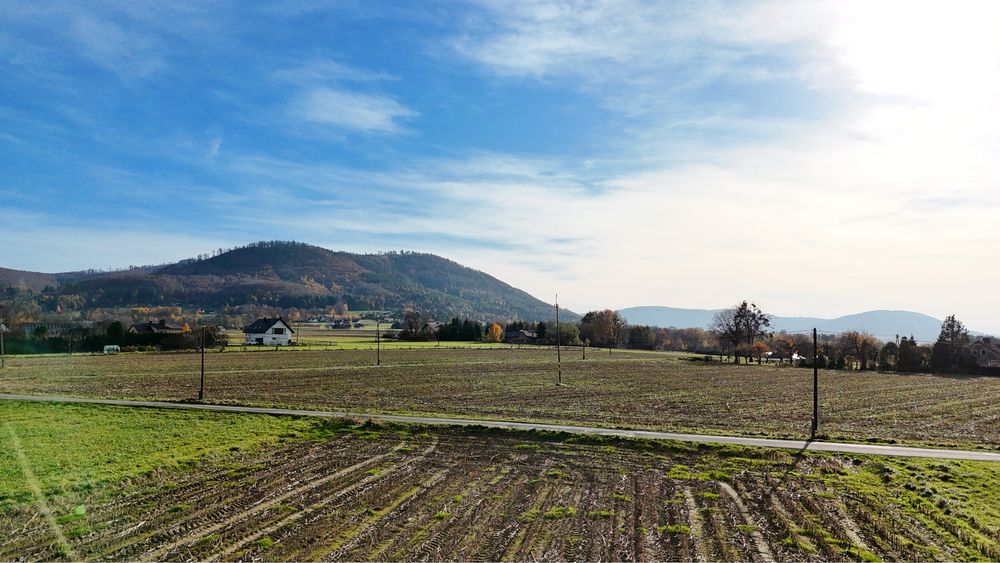 Piekna widokowa działka budowlana - 1029 m2 Górki Wielkie