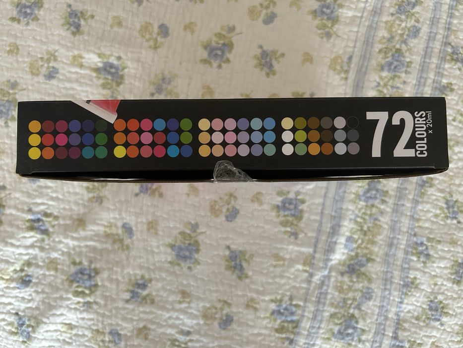 Tinta acrílica 72 peças