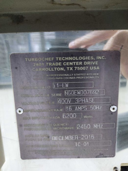 Піч. Турбо-піч. I1-EW. 2016. Merrychef . Turbochef.