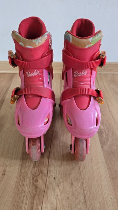 Rolki wrotki dziewczęce Barbie rozmiar 28-29 wkładka 18 cm