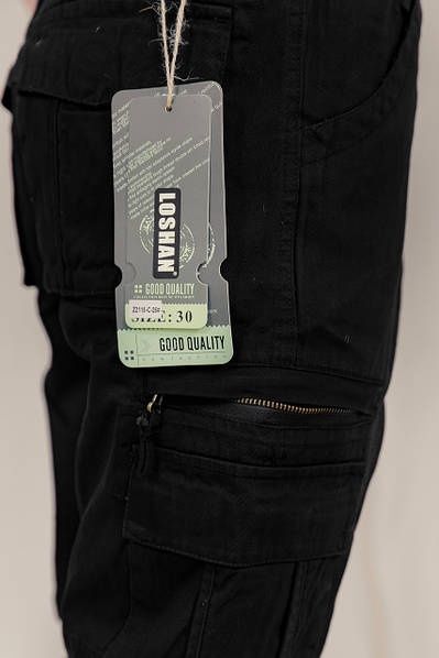 Чоловічі штани карго олива чорні камуфляж Loshan