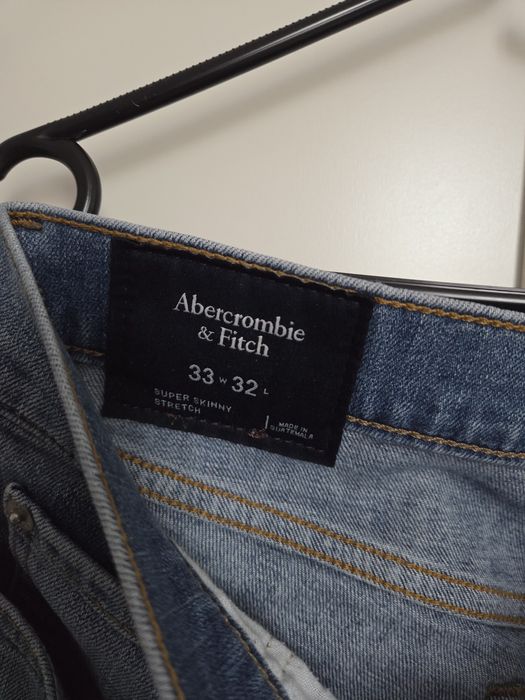 Abercrombie & Fitch jeansy męskie niebieskie  W33 L32