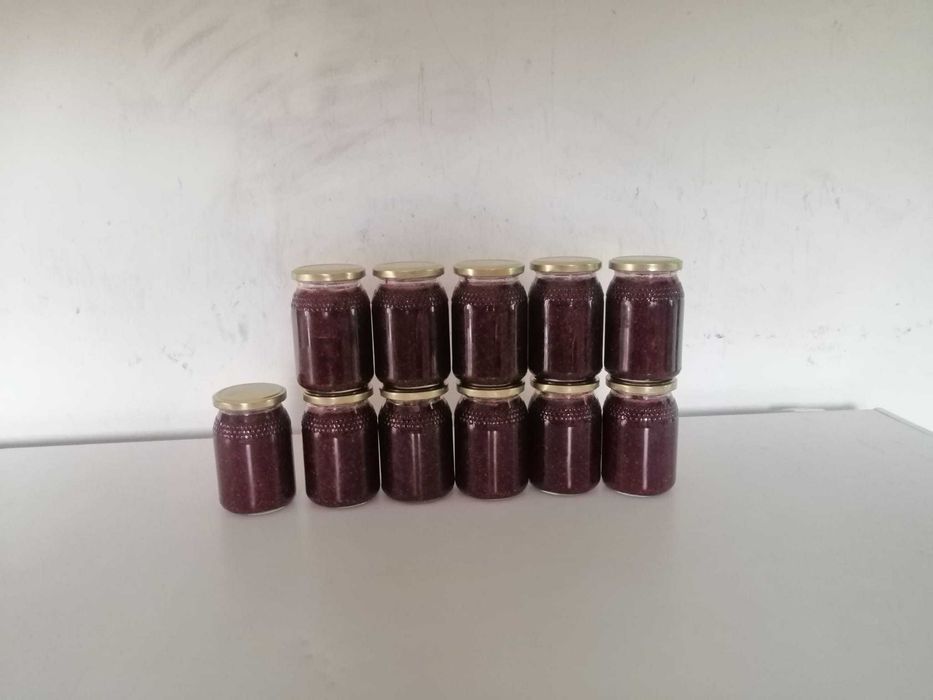 Doce de framboesa caseiro