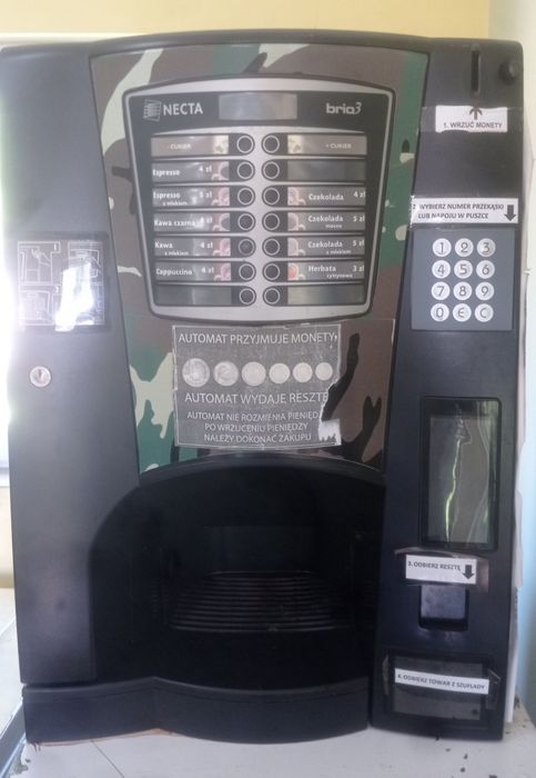 Automat vendingowy ekspres do kawy Necta brio 3