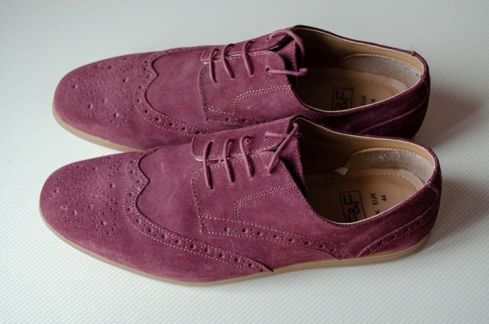 Туфлі чоловічі F&F натуральний замш весна осінь