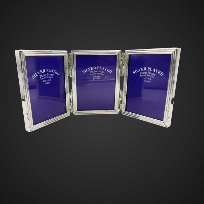 Potrójna ramka na zdjęcia – srebrzona (silver plated) b51/092052