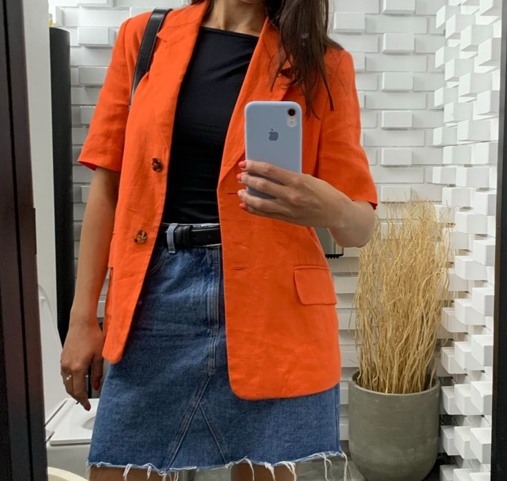 Піджак жакет льон на літо, розмір 36, 38