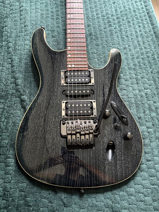 Gitara elektryczna Ibanez S570 AH SWK po modyfikacjach na Premium