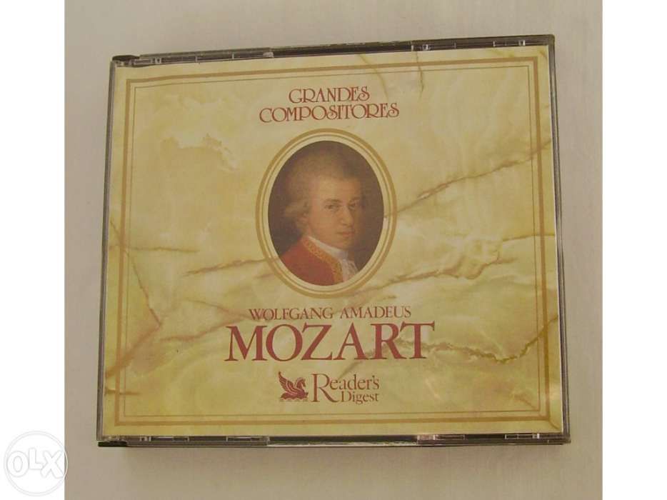 Caixa com 3 CD`s de Grandes Compositores -Wolfgang Amadeus Mozart