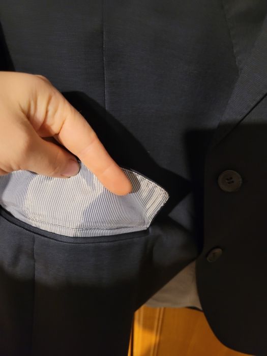 100% wełny męska marynarka  r. 52