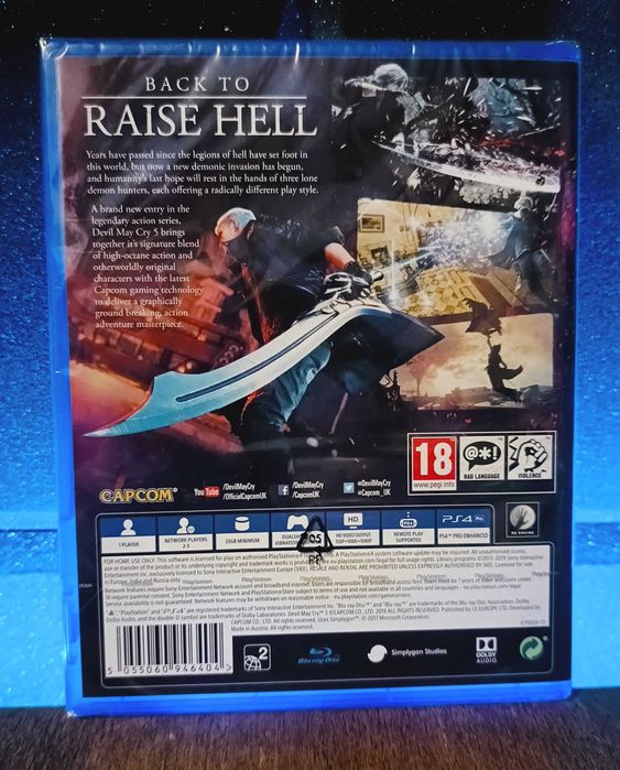 Devil May Cry 5 PS4 / PS5 - świetna gra akcji, slasher PL