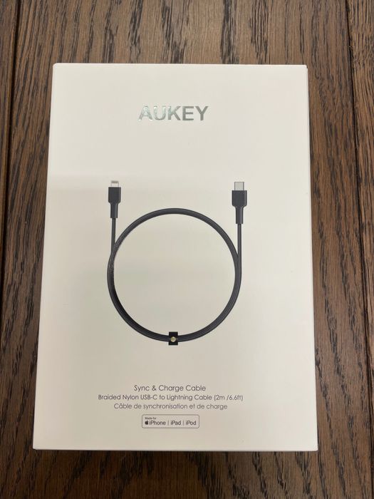 Kabel AUKEY USB-C na Lightning 2m NOWY