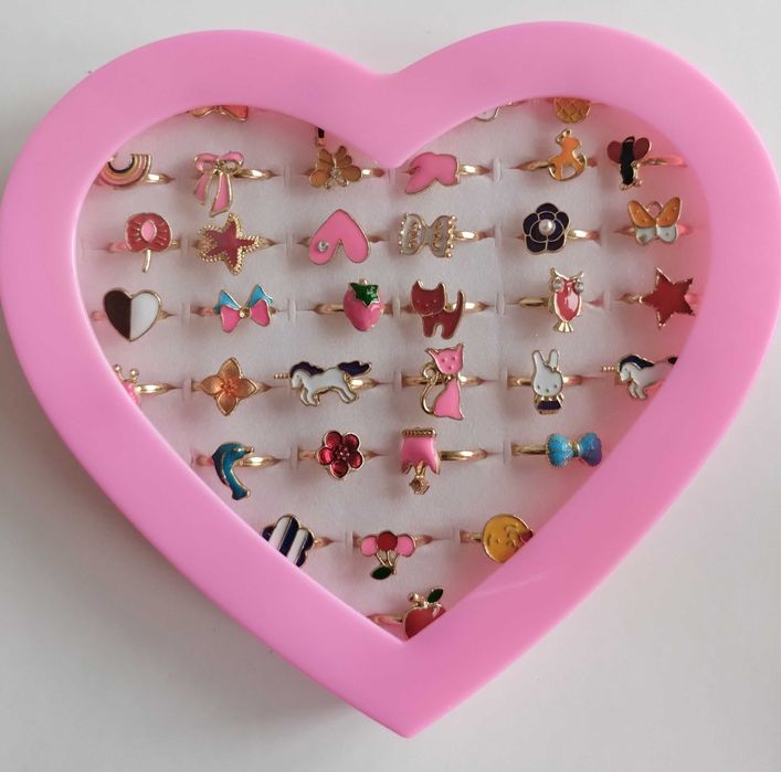 Набір каблучок 36 одиниць для дівчинки / кольцо