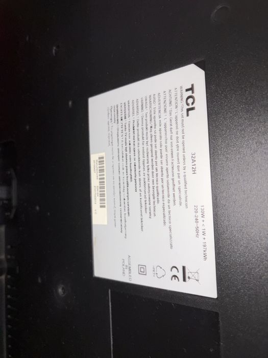 Телевизор TCL  32A12H 32” робочий, гарний стан