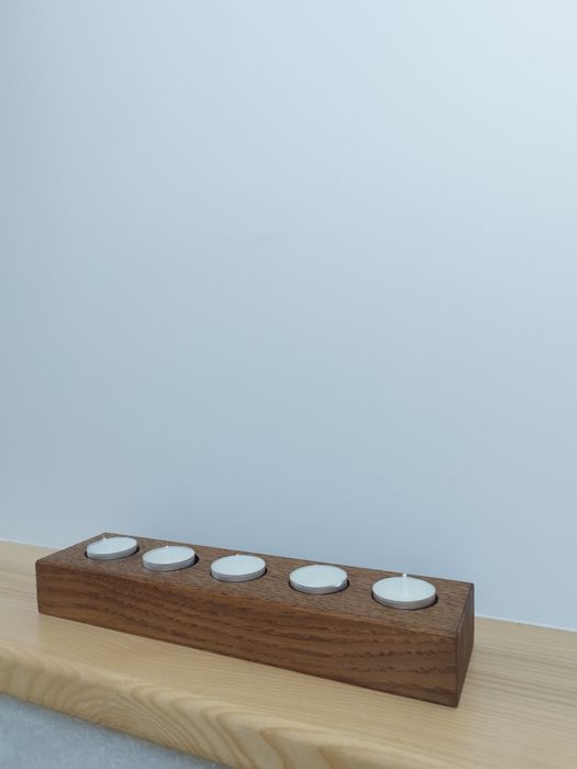 Świecznik drewniany