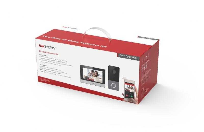 Kit Videoporteiro IP Hikvision DS-KIS603-P – Monitor Touch com App
