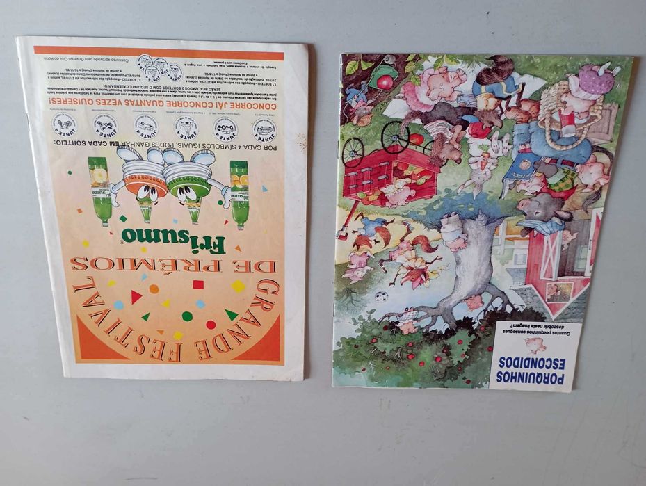Conjunto 2 revistas antigas Rua Sésamo - 1994 e 1992