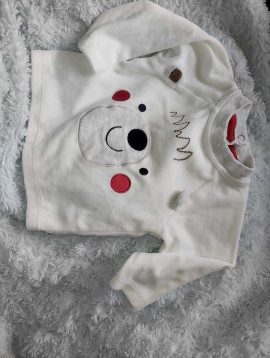 Świąteczna renifer Cool club Bluza r. 68 dla chłopca i dziewczynki