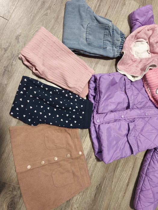 Речі на дівчинку, куртка, штани, спідниця, шапки, джинси 110-116