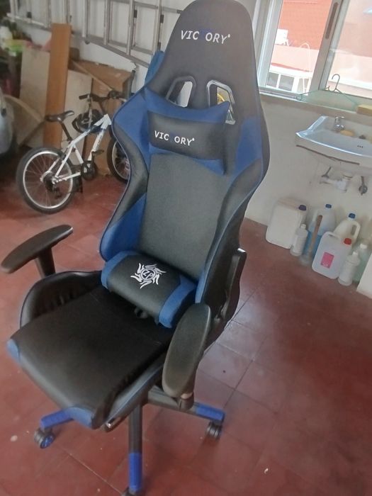 Cadeira Gaming BELIANI Victory Azul 60x60x132