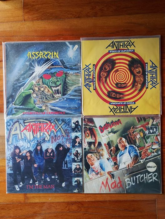 Vinil de Thrash Metal/Assassin/Anthrax/Destruction