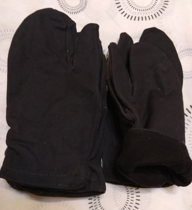 Рукавицы трехпалые на овчине, рабочие перчатки на меху.