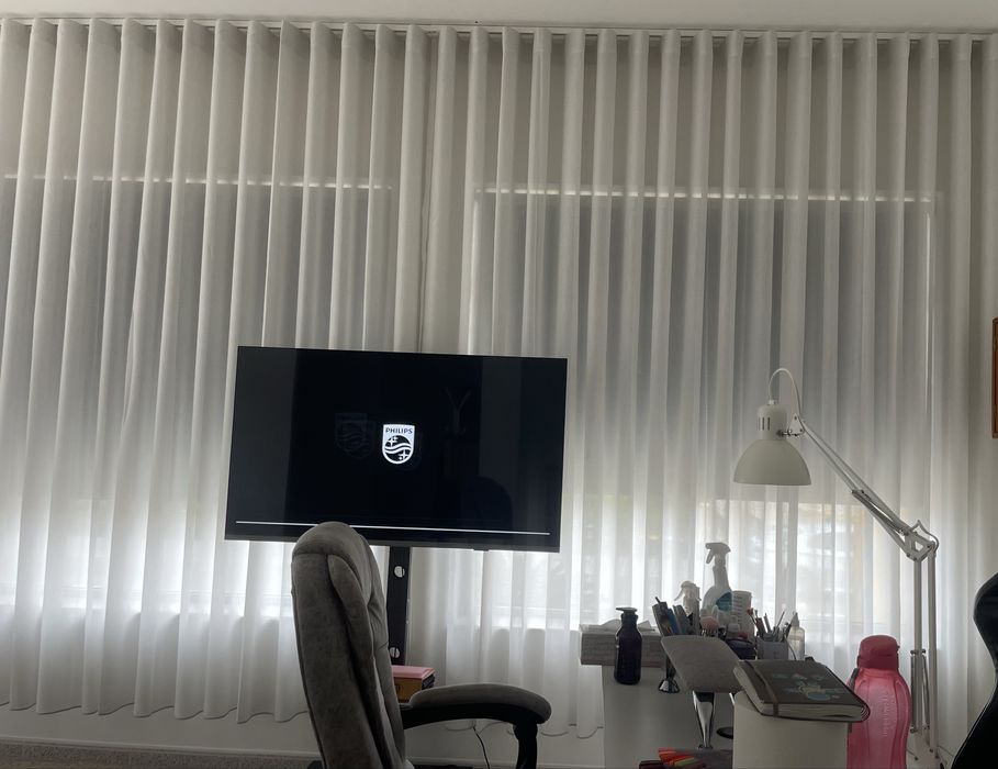 Cortinas de onda num salao de estetica