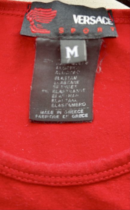 T shirt vermelha Versace Sport