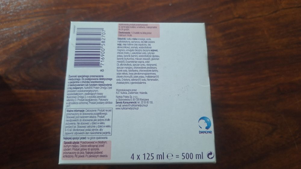 Nutridrink protein omega 3, sprzedaję 7 sztuk po 125 ml