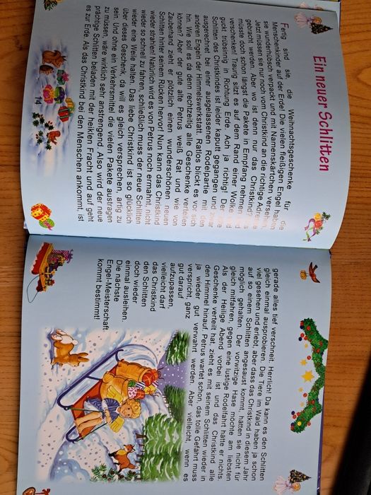 "Різдво -це час Христа-дитини", книга оповідань німецькою,  на 3-6 р.