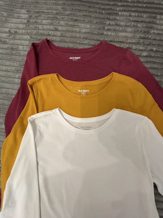 Базові підліткові лонгсліви Old Navy 10–12 років, набір 3 шт