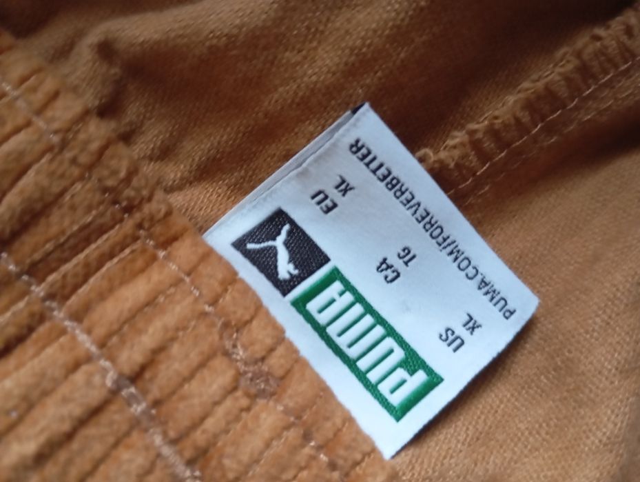 PUMA XL struksowe rude spodnie wygodne