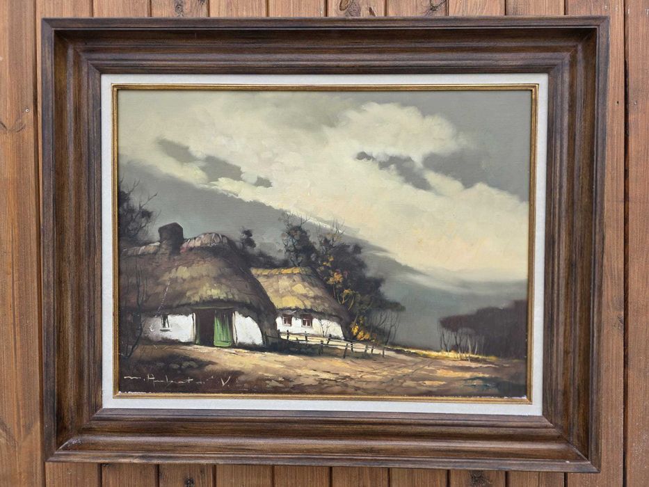 Obraz w drewnianej ramie - chaty #2425 Stylowy Węgrów