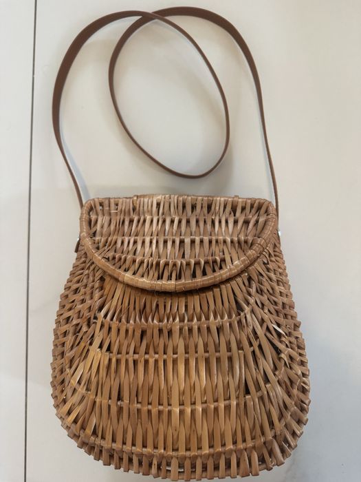 Torba na ramię wiklinowa