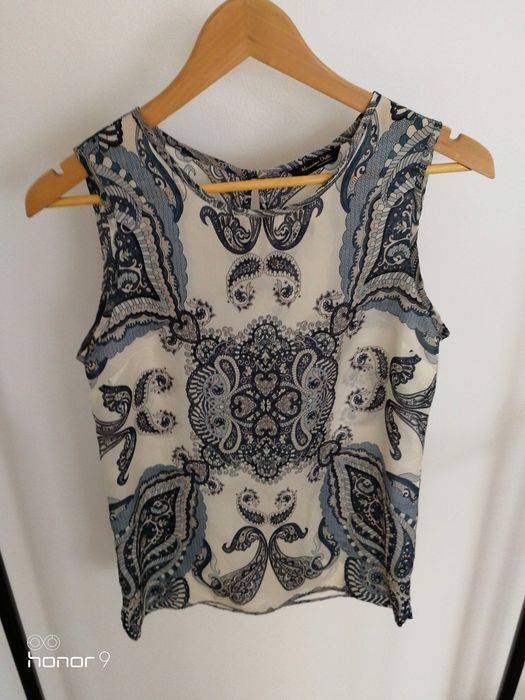 Top de seda Massimo Dutti, tam. 36, NOVO