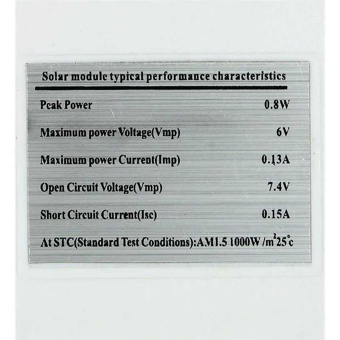 Солнечная панель, батарея Micro Usb (10штук)