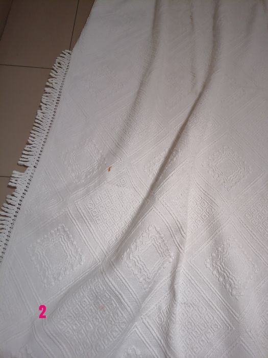 Colchas de cama, brancas