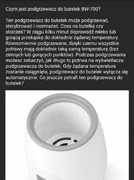 Podgrzewacz do butelek+ sterylizator Alecto BW700