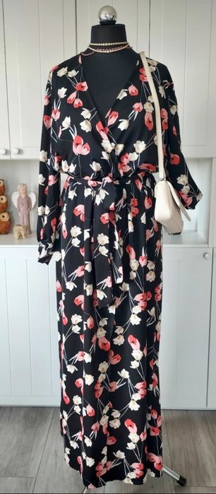 Długa nowa sukienka plus size Missguided plus long tall dress 48 50