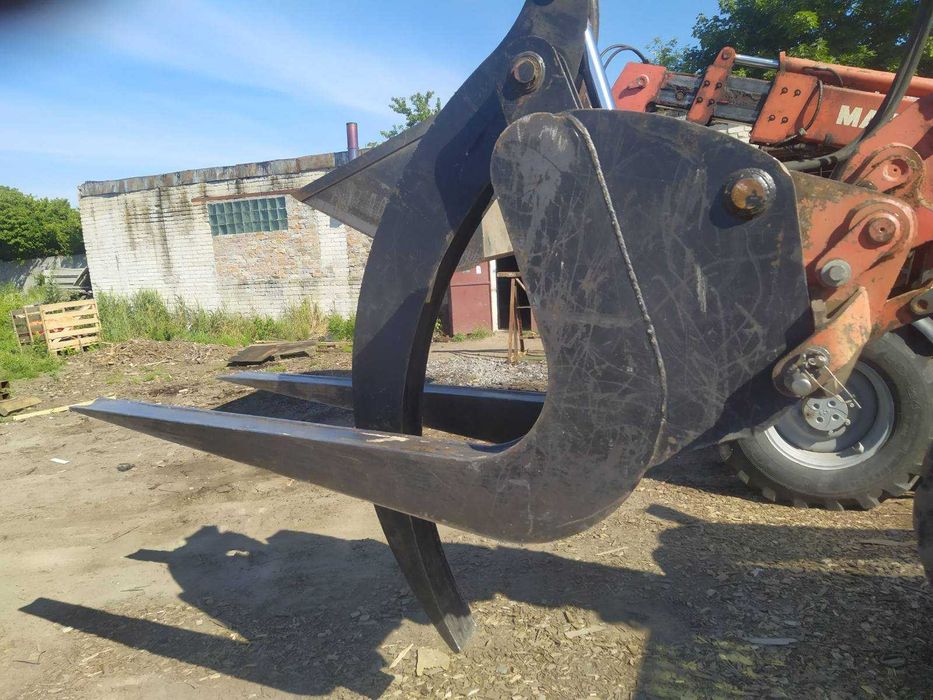 Грейфер захват для леса, лісу, колод бревен на телескопічний погрузчик