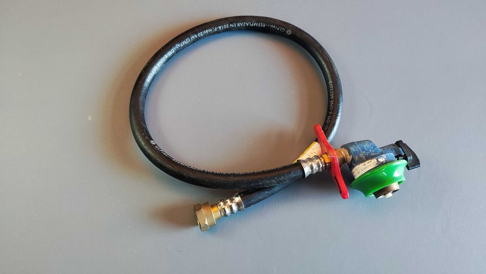 Conjunto de mangueira adaptadora para propano