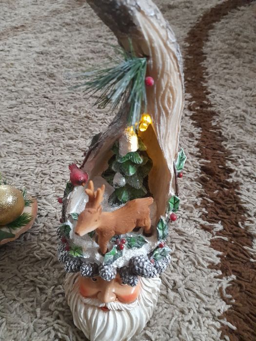 Ozdoba Swiateczna ze światełkiem  I Nowy Stroik Świąteczny Ozdobny