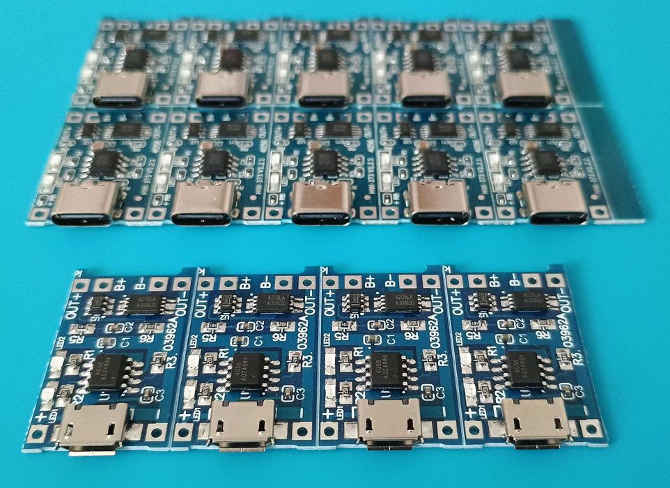 Модулі заряду TP4056 (4 одиниці) MicroUSB/Type-C