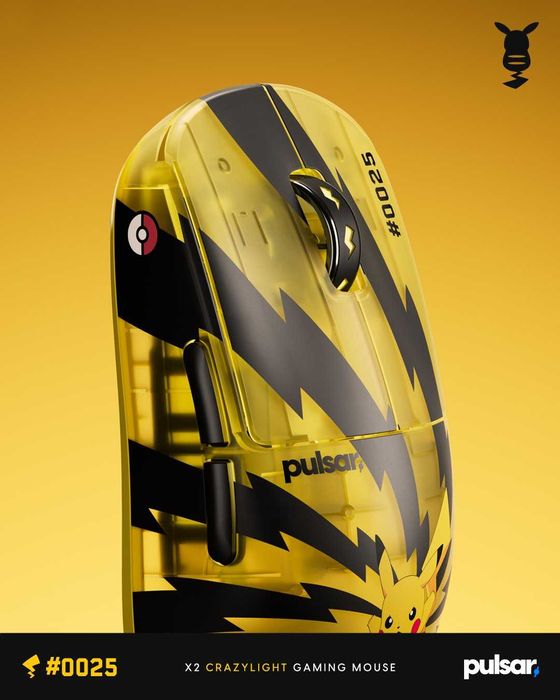Pulsar X2 Crazylight x Pikachu 8K 35 грамм Игровая мышь